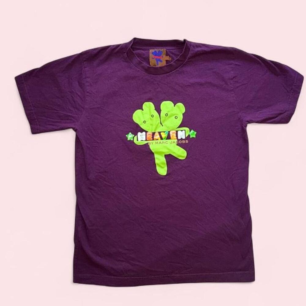 Heaven by Marc Jacobs Size L graphic tee  purple designer streetwear dopamine